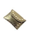 Lederen portemonnee | Metallic met studs | 559062