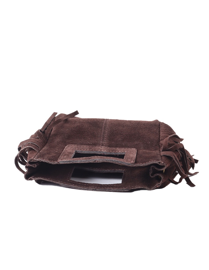 Lederen Schoudertas | Suède | 552531