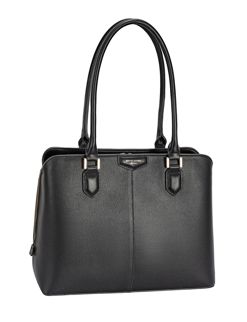 David Jones | Kunststof handtas | CM7466-1 (Zwart)
