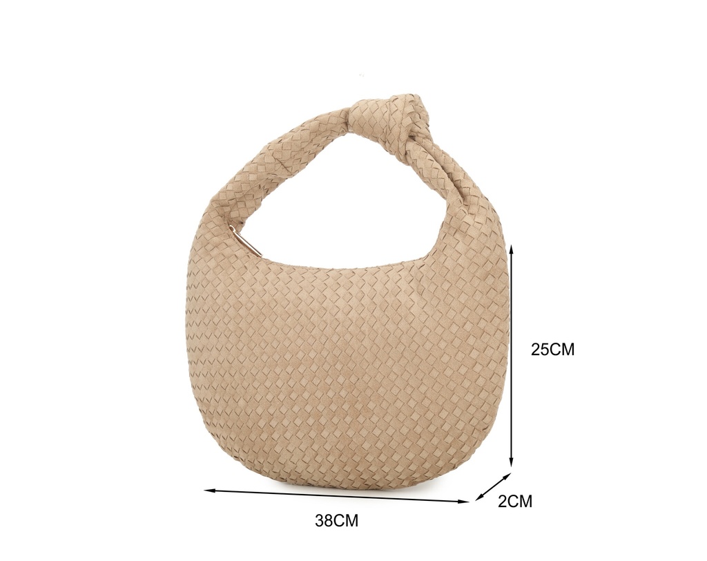 Kunst suede handtas | 60002 (Zwart)