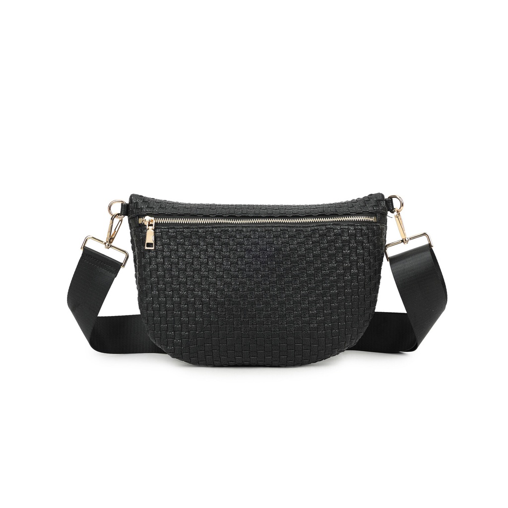 Geweven crossbody heuptas | 50067 (Zwart)