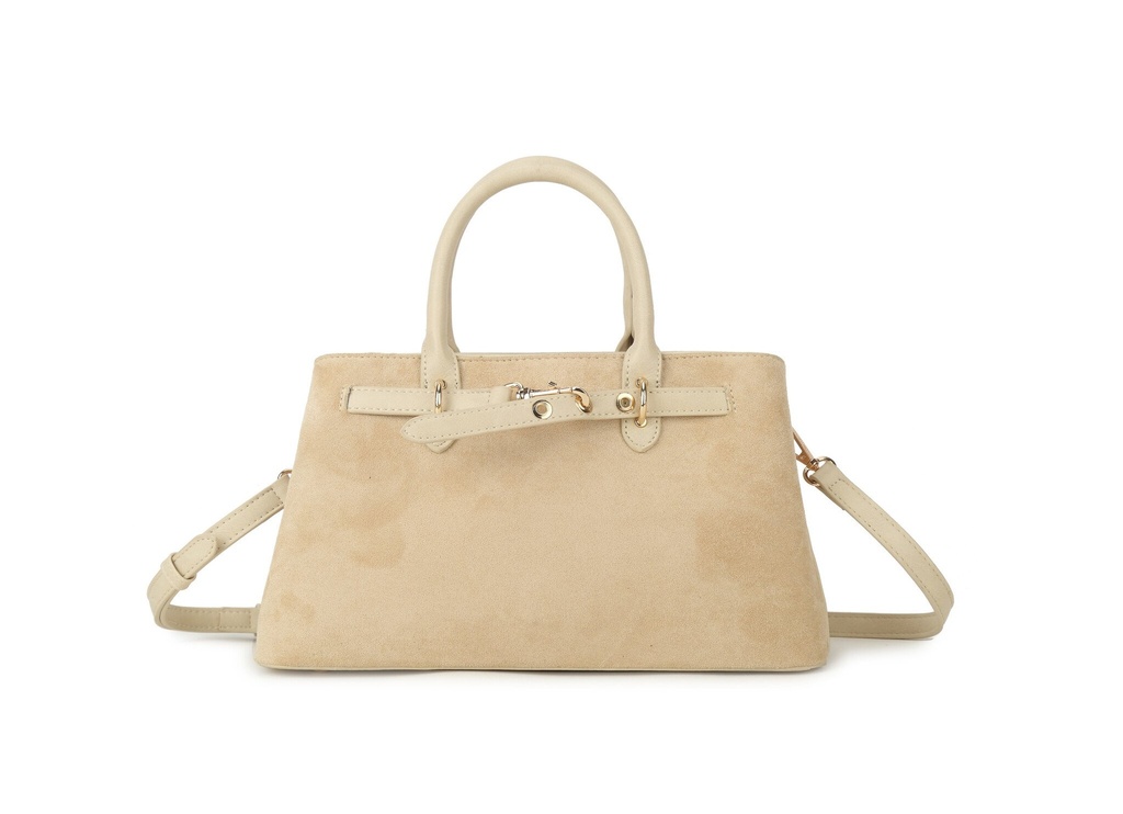 Kunstlederen suede handtas| 80168