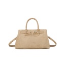 Kunstlederen suede handtas| 80168