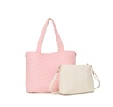 Kunstlederen shopper | Gevlochten|80161