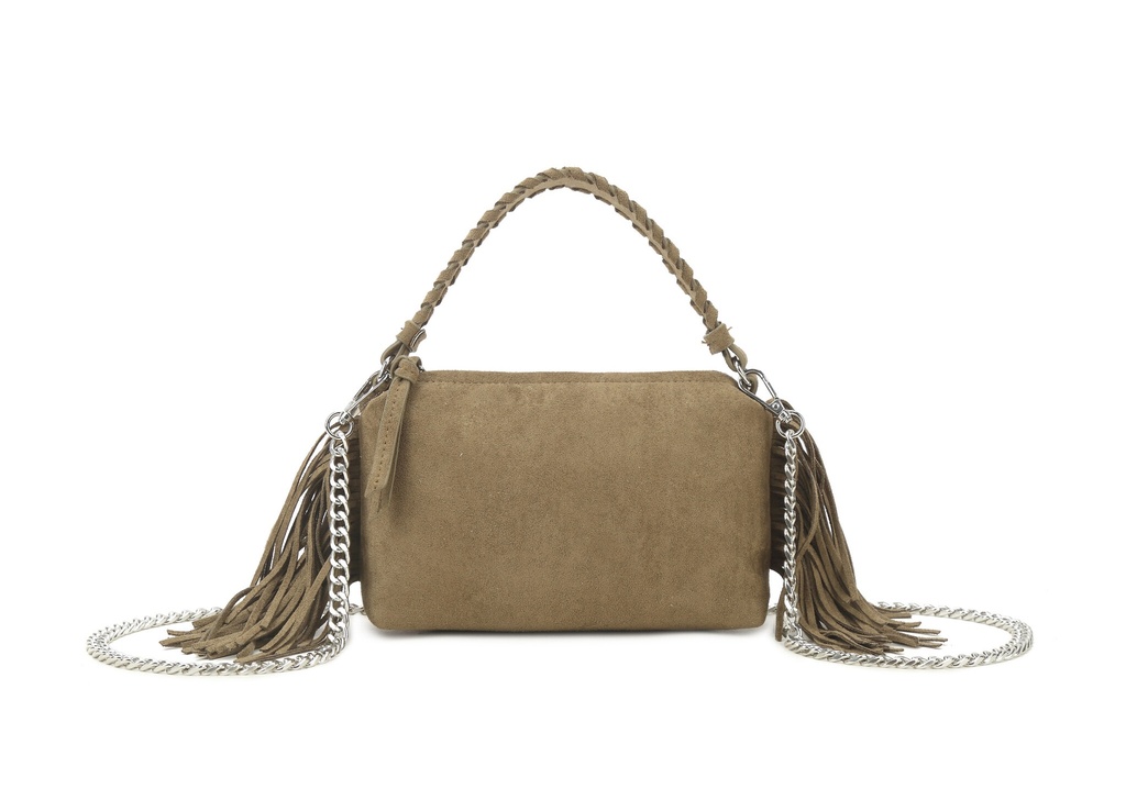 Kunstlederen suede handtas | 80167