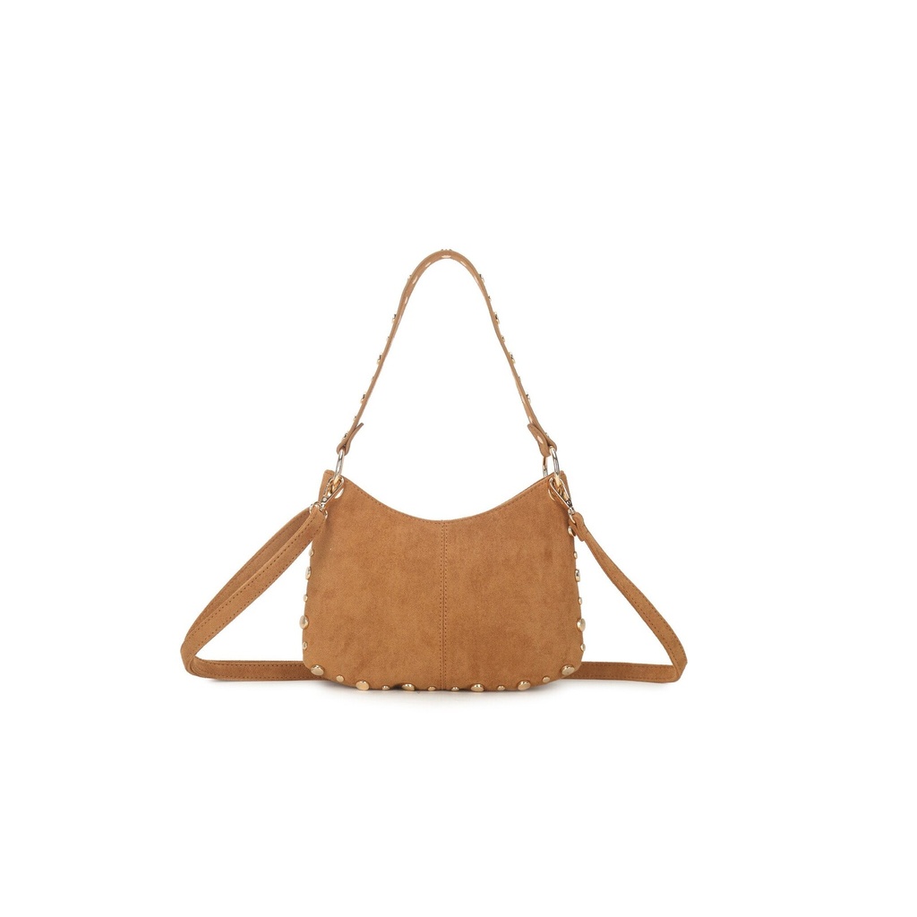Kunstlederen suede schoudertas | 80165