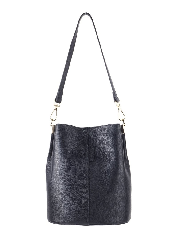 Lederen handtas | 552455 (Zwart)