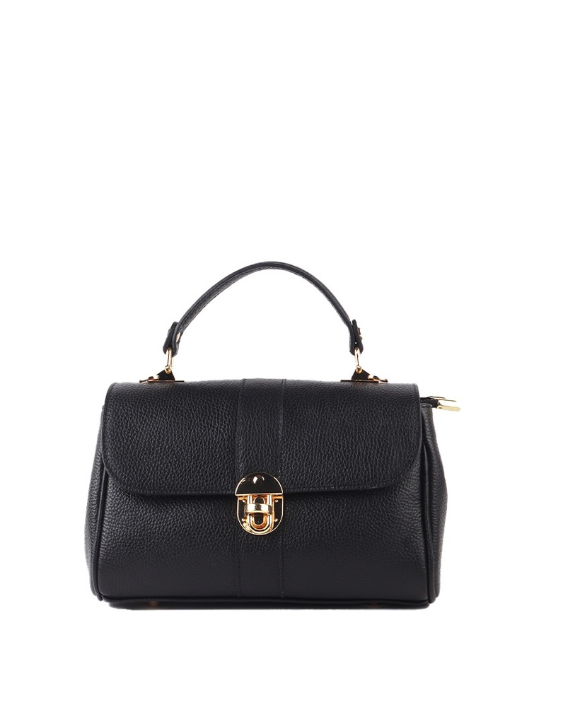 Lederen handtas | 552565 (Zwart)