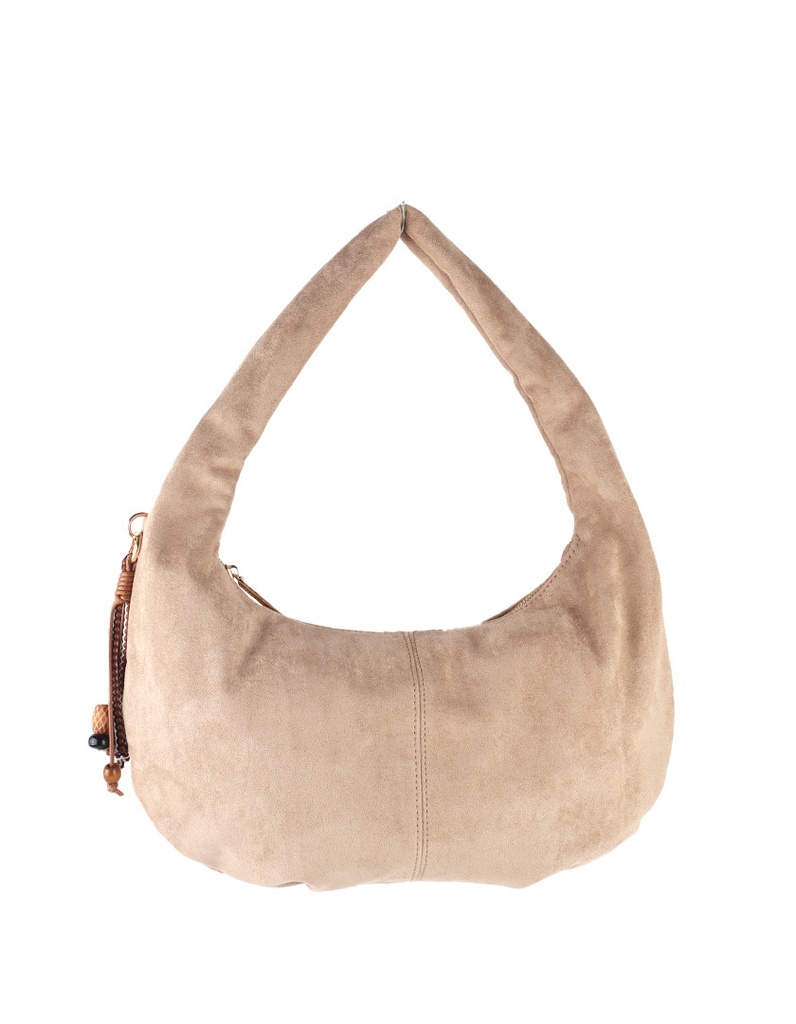 Kunstlederen suede schoudertas | 40095