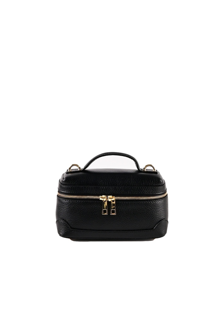 Lederen handtas | 552576 (Zwart)