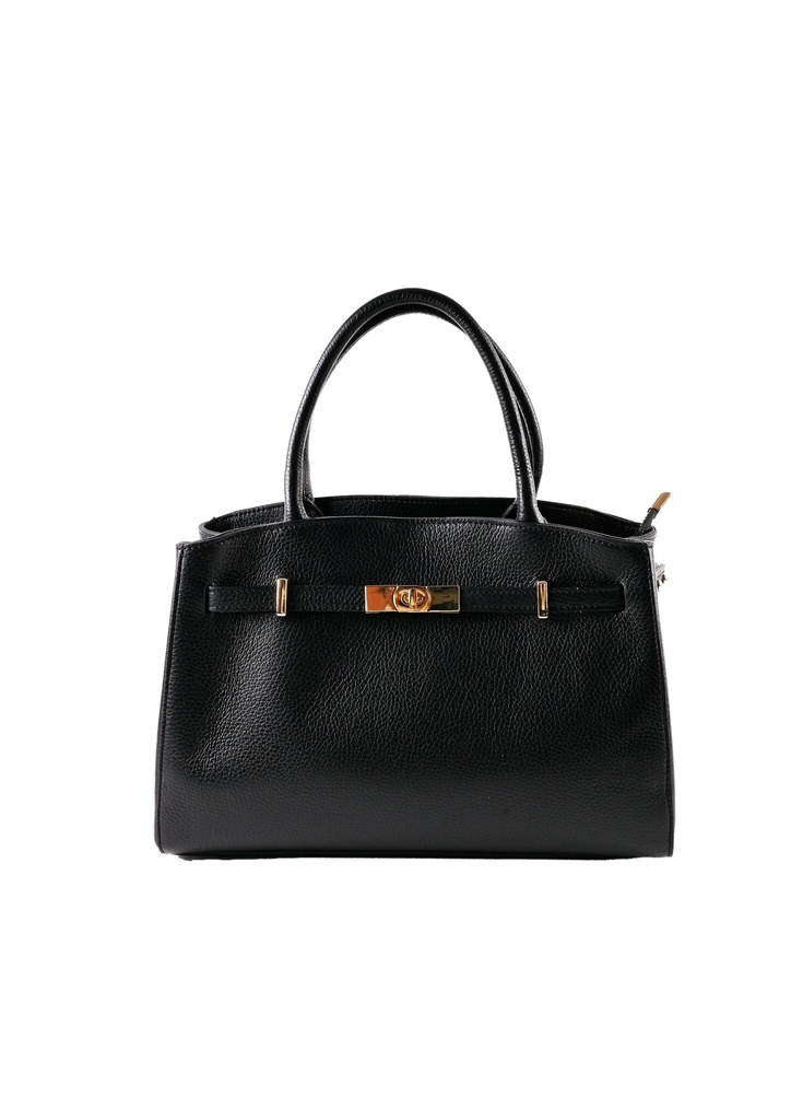 Lederen Handtas | 552578 (Zwart)