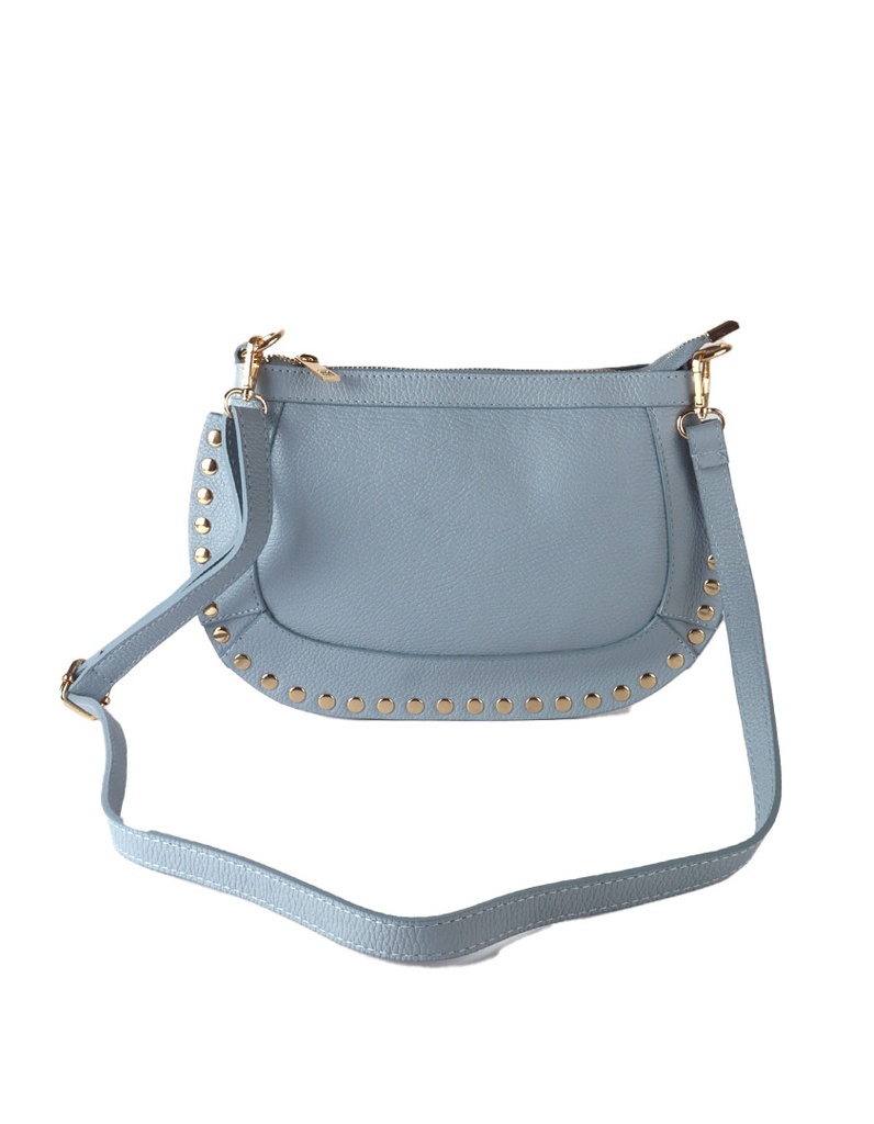 Lederen schoudertas | 552959 (Donkerblauw)