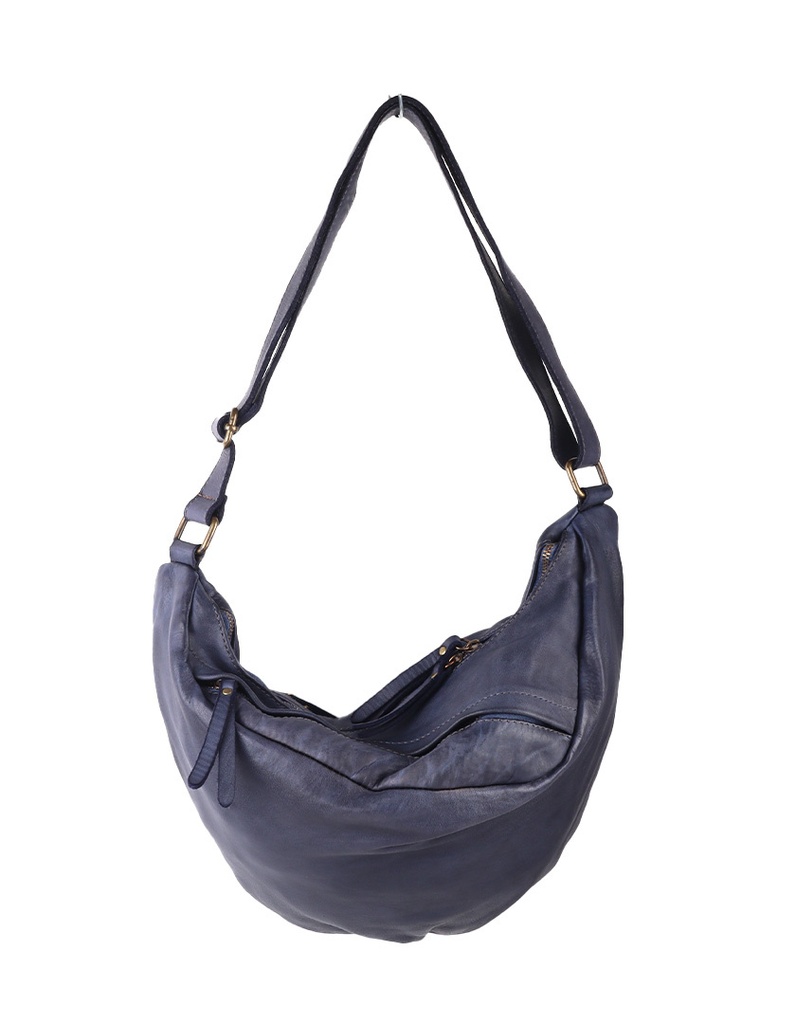 Gewassen Lederen Heuptas XL | 552563 (Donkerblauw)