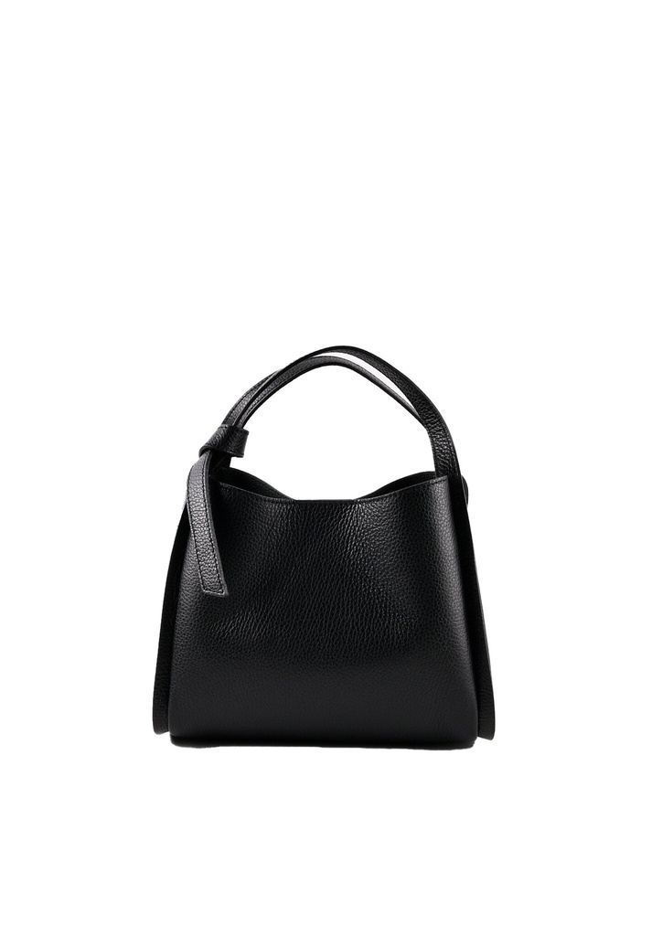 Lederen handtas | 552575 (Zwart)
