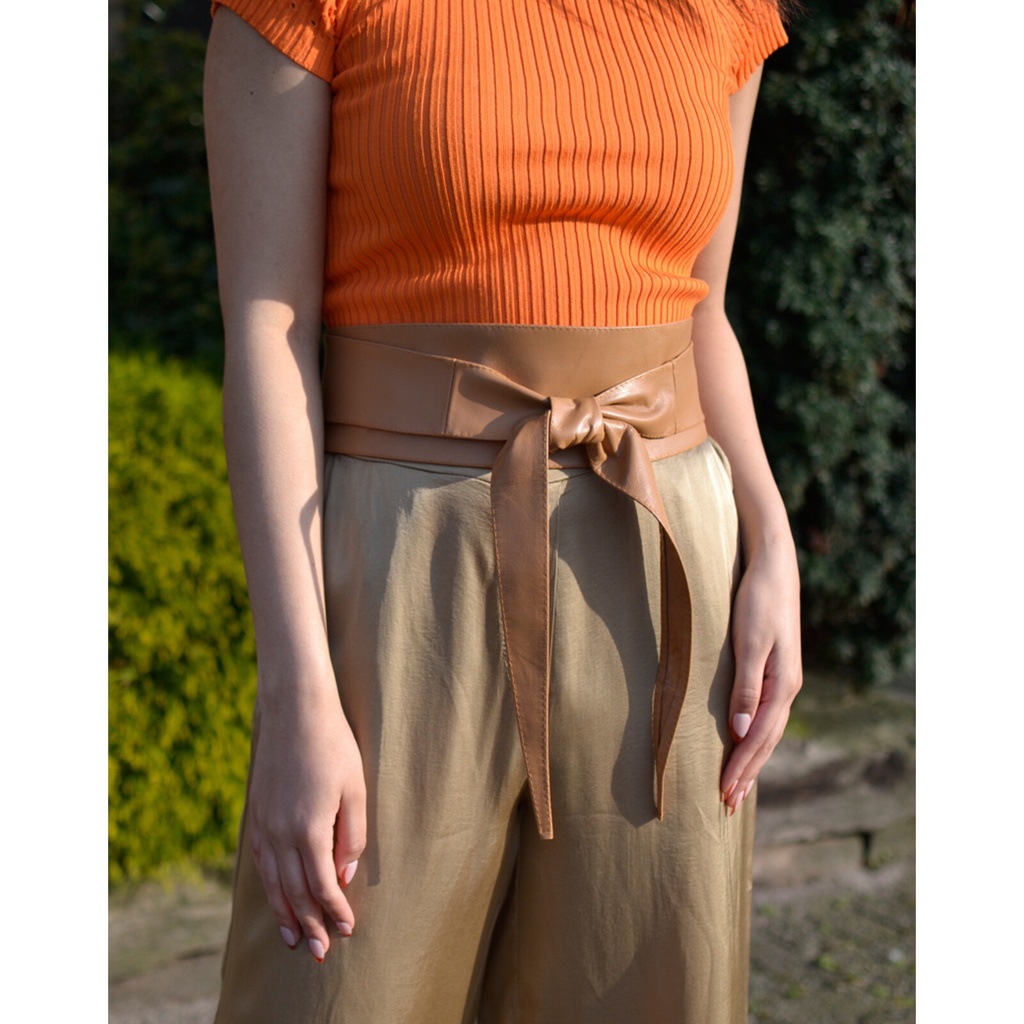 Lederen knoopriem | 700001