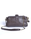 Lederen schoudertasje/ clutch