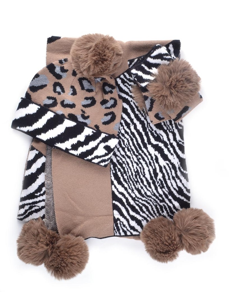 Sjaal + Muts + Handschoenen SET | 700047