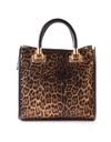 Lederen Handtas | Metallic Panter | 552992
