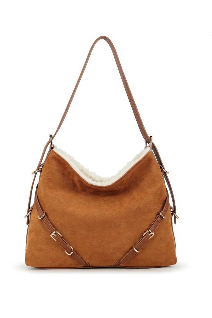 Kunst suede schoudertas | 70130