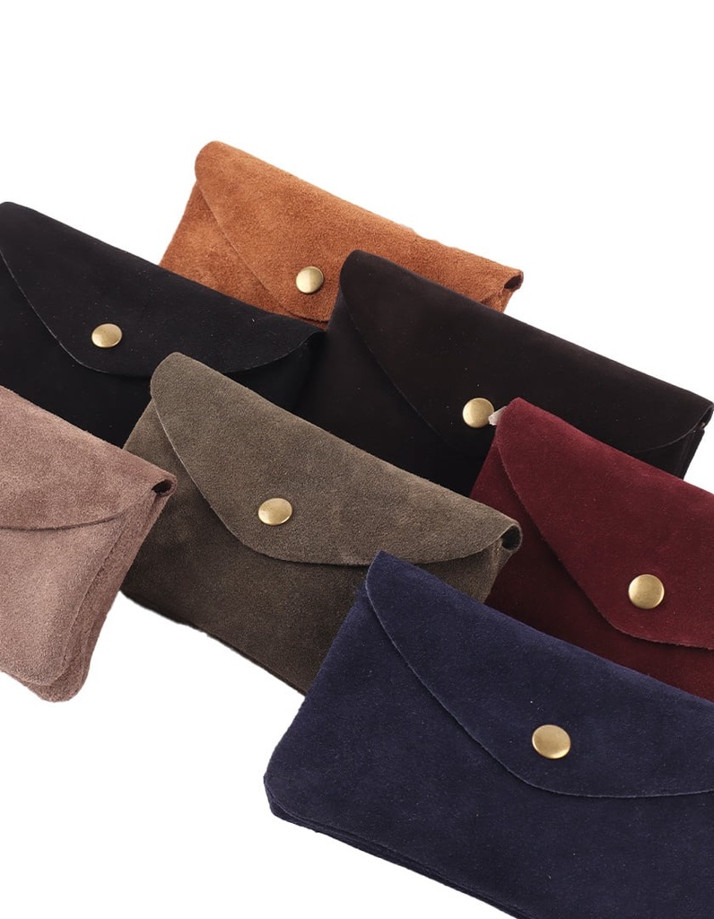 Lederen portemonnee | Suede | 559146