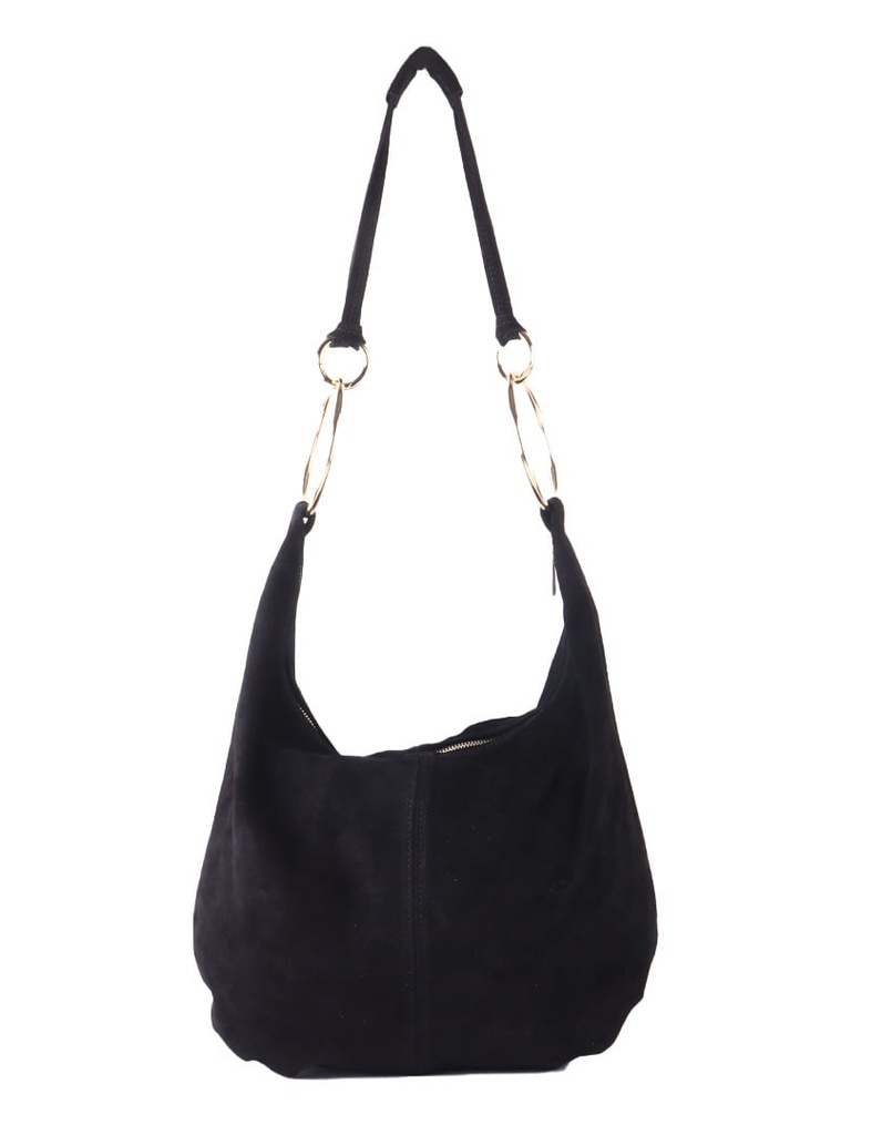 Lederen schouder | Suede | 552428