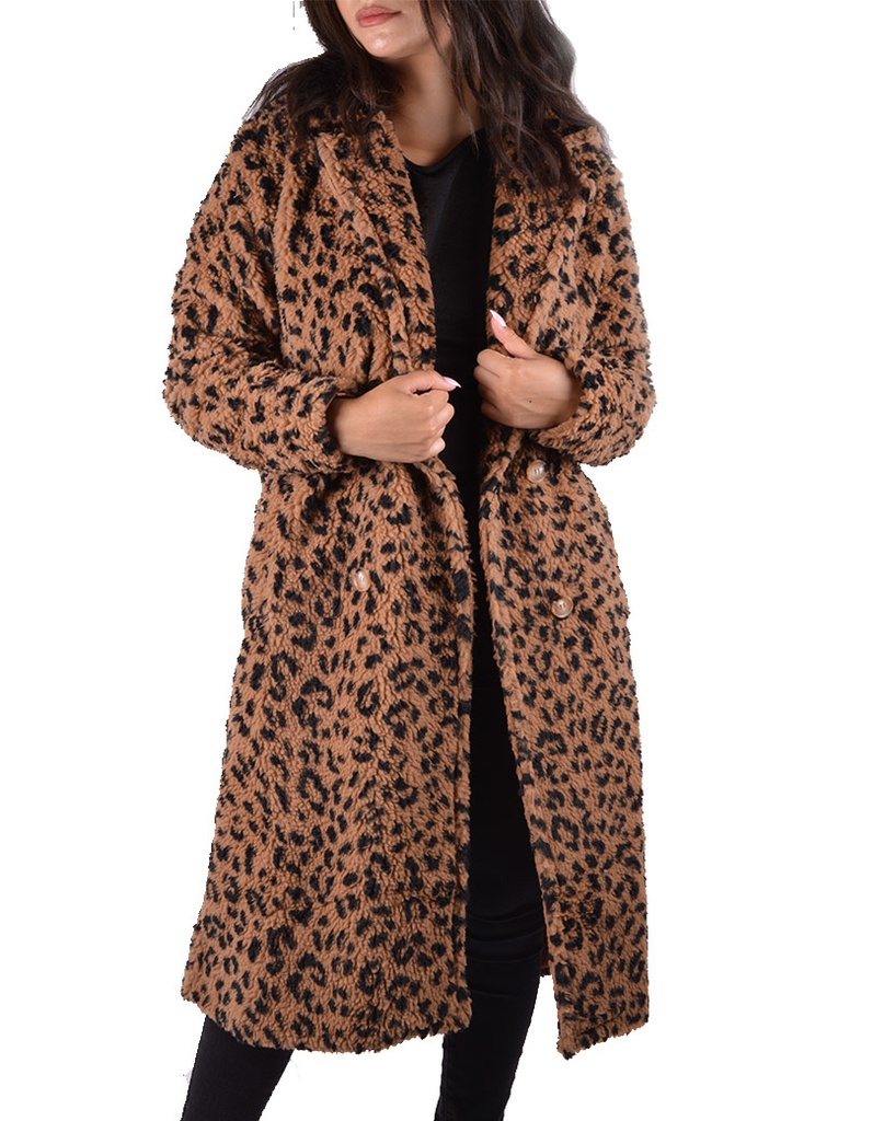 Teddy jas |  65022 CHEETAH (Paars)