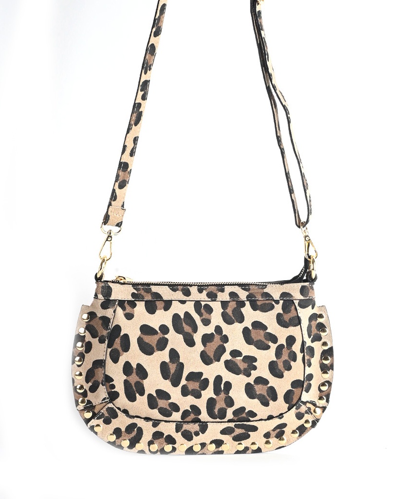 Nubuck panter schoudertas | 552962