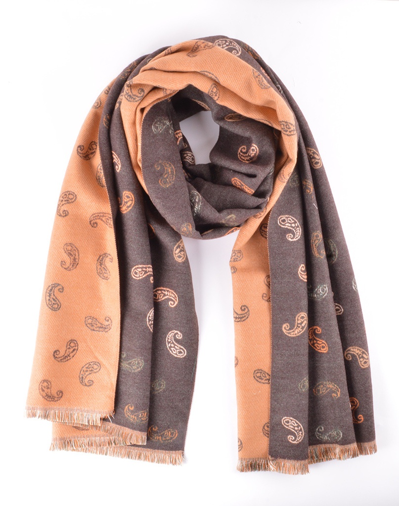 Sjaal Paisley | 700306 (Zwart-groen)