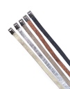 Lederen knoopriem | Smal | Metallic | 800035