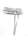 Lederen knoopriem |Metallic