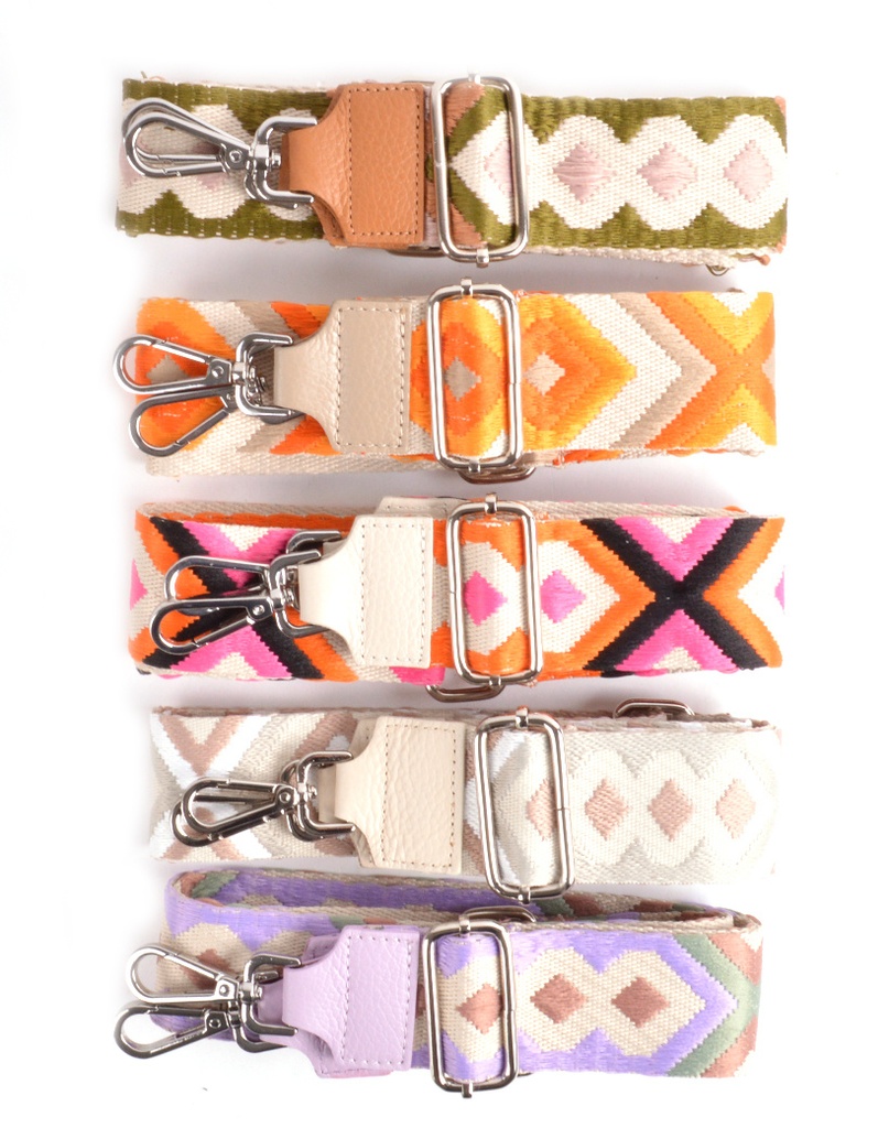 Schouderband | Tapijt zilver
