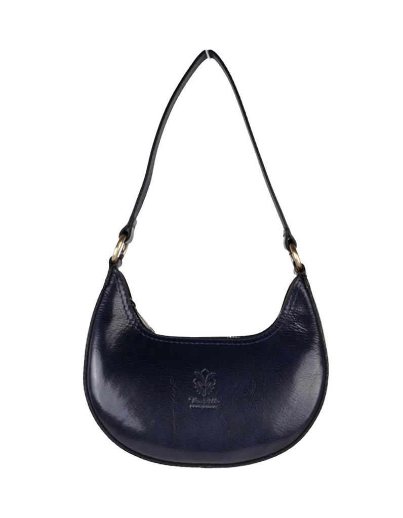 Lederen schoudertasje | Klassiek | 552969 (Donkerblauw)