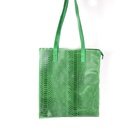 Suède met lederen shopper | Kroko | 552431