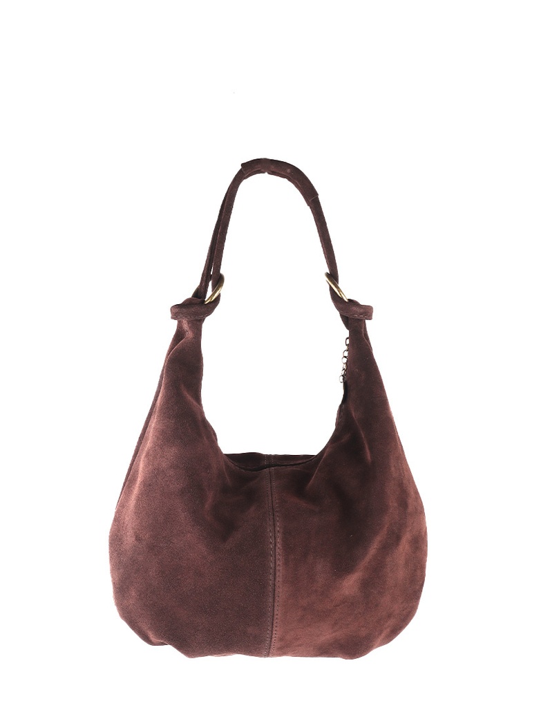 Lederen schoudertas | Suède | 552483